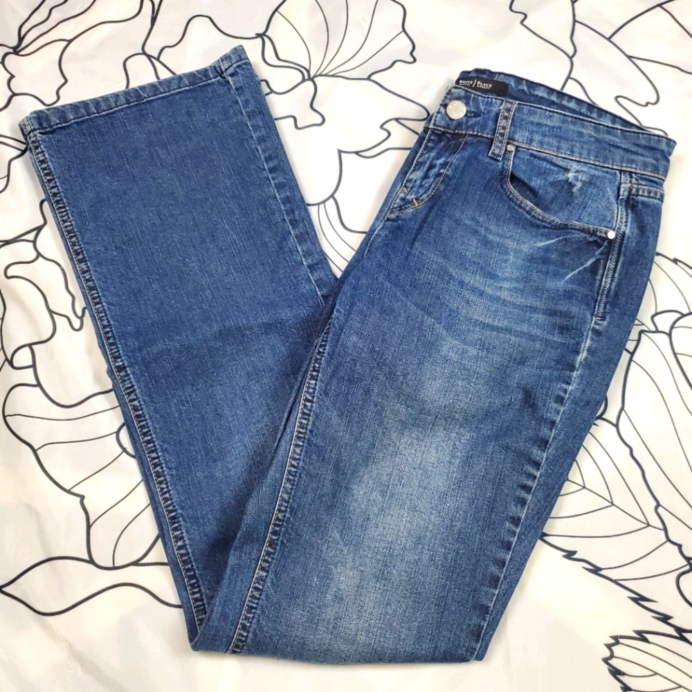 WHITE HOUSE BLACK MARKET Noir Bootcut Jeans Denim